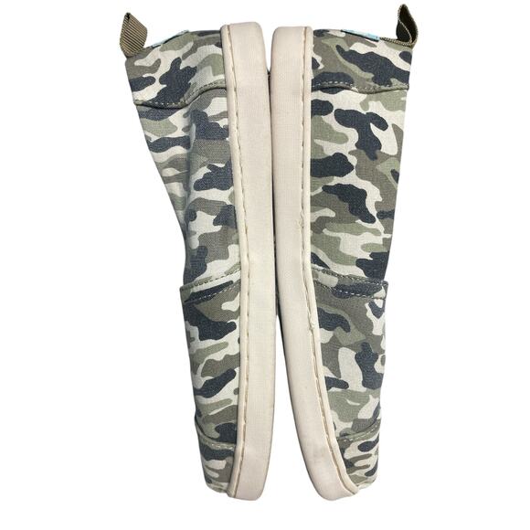 TOMS Alpargata Camouflage‎ Print Canvas Slip on Shoes Size Youth 5 - Picture 5 of 6